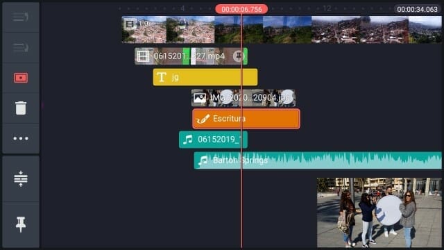 edición vídeo en movil kinemaster