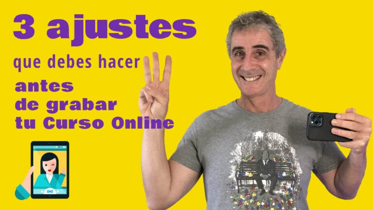 grabar curso online con móvil