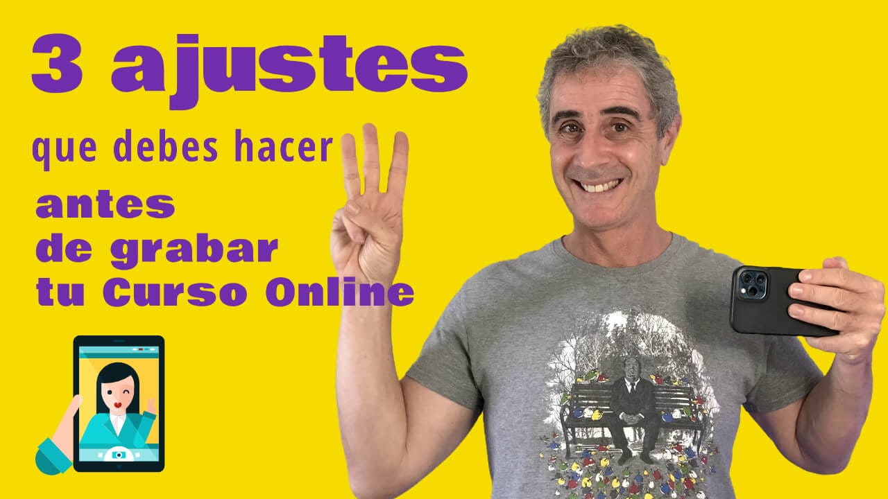 grabar curso online con móvil
