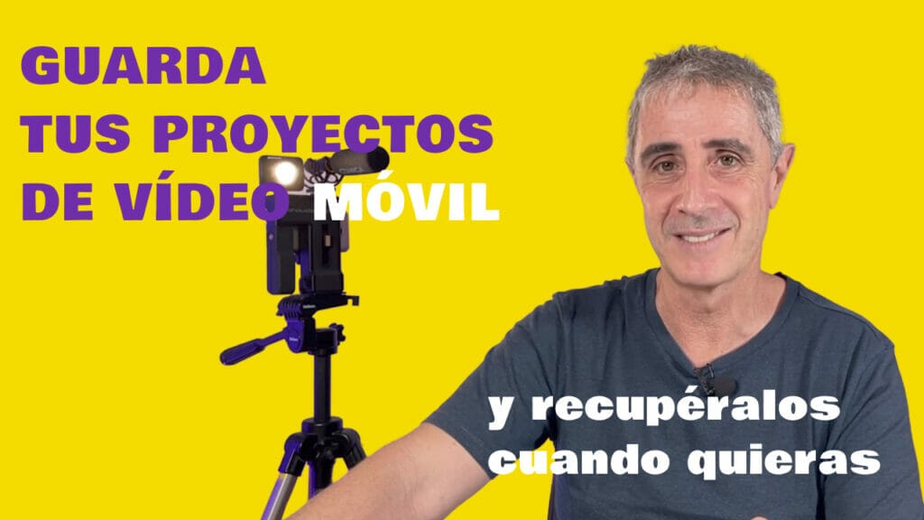 como guardar proyectos de vídeo movil