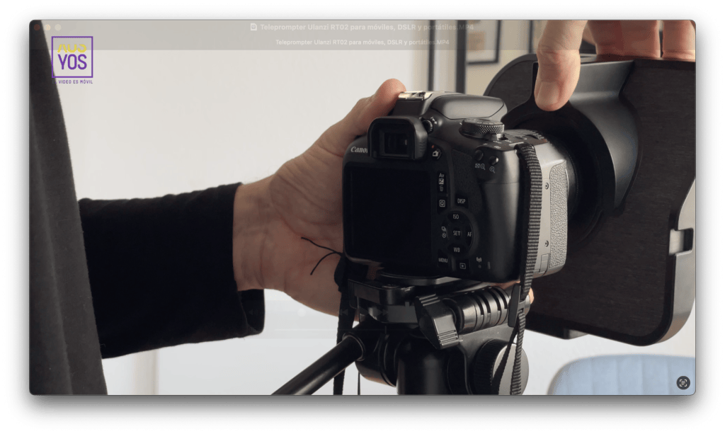 Cómo usar un teleprompter con una cámara DSLR