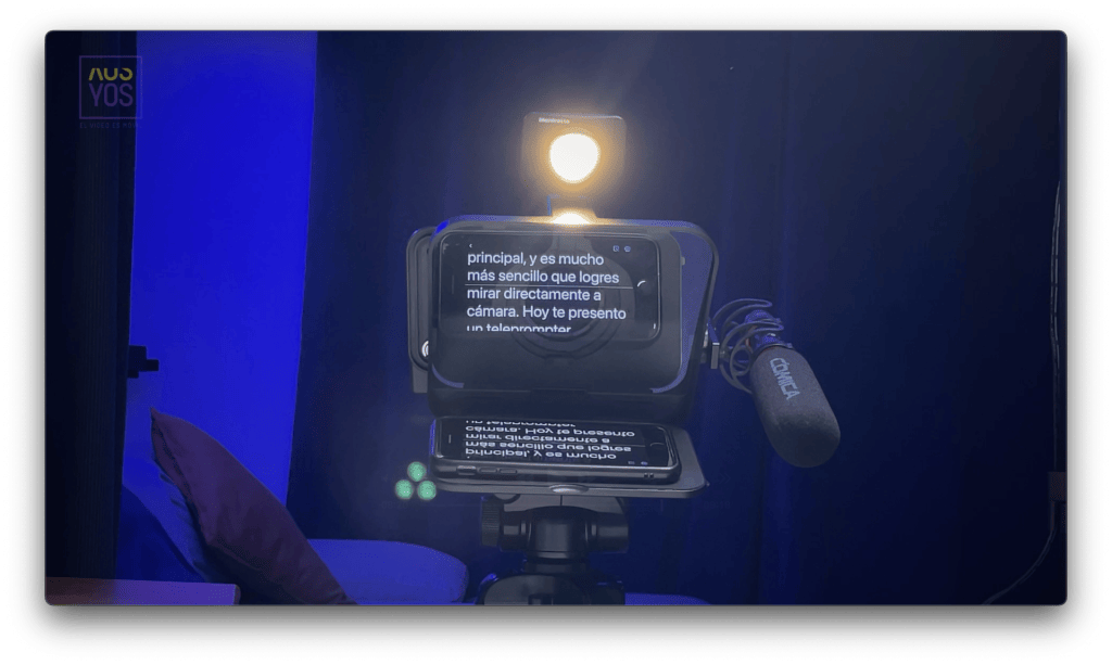 Cómo poner un micrófono en un teleprompter
