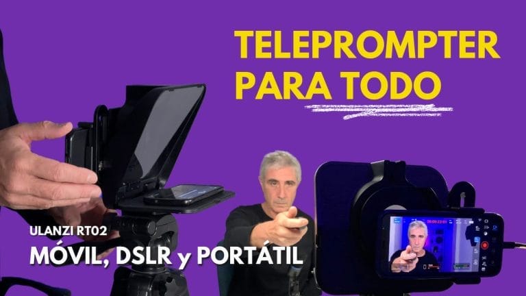 Cómo funciona el teleprompter Ulanzi RT02