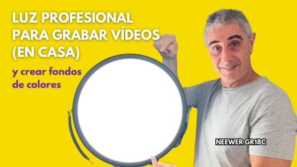 luz profesional para grabar vídeos en casa Neewer GR18C RGB
