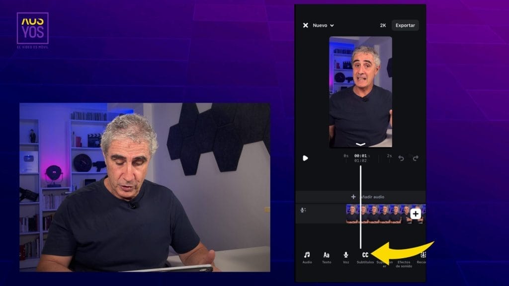 Cómo añadir subtítulos automáticos gratis con Edits