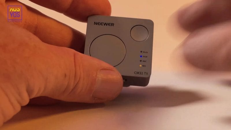 Grabadora de audio independiente en transmisor Neewer CM31 con indicador LED